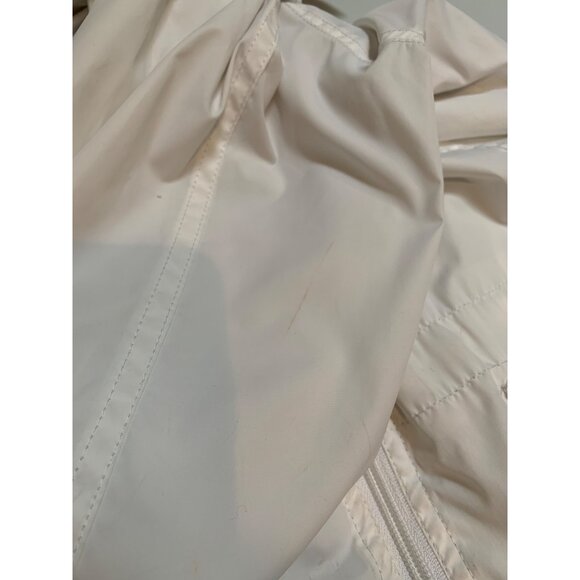 Women's Vintage Y2K Larry Levine White Wind Breaker Jacket  Size XS - Picture 8 of 9